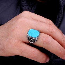 Argento Silver Firuze Taşlı 925 Ayar Gümüş Yüzük