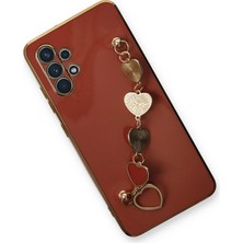 Kazan Hobi Newface Samsung Galaxy A32 Kılıf Esila Silikon - Kırmızı