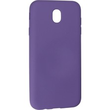 Kazan Hobi Newface Samsung Galaxy J7 Pro / J730 Kılıf Nano Içi Kadife Silikon - Mor