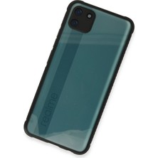 Kazan Hobi Newface Realme C11 Kılıf Miami Şeffaf Silikon - Siyah