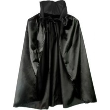 Indispensablely Siyah Renk Yakalı Halloween Pelerini 90 cm