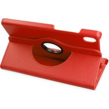 Kazan Hobi Newface Samsung Galaxy X510 Tab S9 Fe 11 Kılıf 360 Tablet Deri Kılıf - Kırmızı