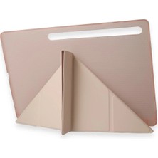 Kazan Hobi Newface Samsung Galaxy X910 Tab S9 Ultra 14.6 Kılıf Kalemlikli Mars Tablet Kılıfı - Rose Gold
