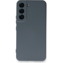Kazan Hobi Newface Samsung Galaxy S22 Plus Kılıf Nano Içi Kadife Silikon - Gri