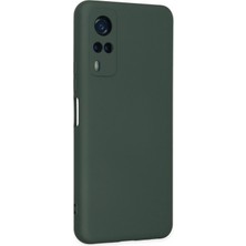 Kazan Hobi Newface Vivo Y53S Kılıf Nano Içi Kadife Silikon - Koyu Yeşil