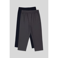 Tommy Life Standart Fit 2li Paket Lacivert-Koyu Gri Erkek Kapri - 83102
