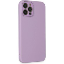 Kazan Hobi Newface iPhone 12 Pro Max Kılıf Lansman Glass Kapak - Lila