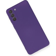Kazan Hobi Newface Samsung Galaxy S21 Plus Kılıf Nano Içi Kadife Silikon - Mor