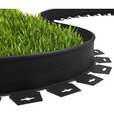 Envaplas Siyah Esnek Çim Ayırıcı 25 Metre