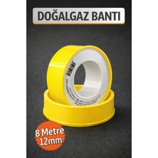 Tayem Teflon Bant, Teflon Bandı Doğalgaz Için Tamir Bandı, Gaz Tamir Bant (12MM x 8mt)