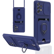 Kazan Hobi Newface Samsung Galaxy A53 5g Kılıf Zuma Kartvizitli Yüzüklü Silikon - Lacivert