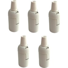 Conana Italyan E14 Duy (Mini Duy) Bakalit Geçmeli Düz Duy Beyaz (250V-2A) 5 Adet