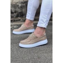 Zemira Bej Süet Ortopedik Taban Erkek Ayakkabı
