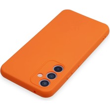 Kazan Hobi Newface Samsung Galaxy A54 5g Kılıf Nano Içi Kadife Silikon - Turuncu