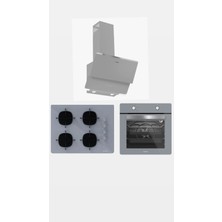 Silverline Gri Cam Ankastre Set ( 3490 Oslo Gri - CS5665S01 - BO6501S01 )