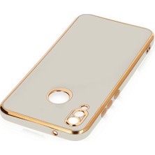 Kazan Hobi Newface Huawei P20 Lite Kılıf Volet Silikon - Beyaz