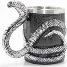 Meks Paslanmaz Çelik Yılan Tasarımlı Kupa Bardak