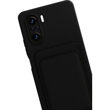 Kazan Hobi Newface Xiaomi Mi 11I Kılıf Kelvin Kartvizitli Silikon - Siyah