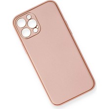 Kazan Hobi Newface iPhone 12 Pro Max Kılıf Coco Deri Silikon Kapak - Pembe