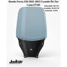Jiekai Honda Forza 250 2021-2025 Uyumlu Ön Tur Camı