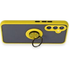 Kazan Hobi Newface Samsung Galaxy A54 5g Kılıf Montreal Yüzüklü Silikon Kapak - Sarı