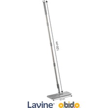 Normadia Sillgech Flat Mop 3'lü Set, Yedek Sap, Palet ve Mikrofiber Bezli Komple Ürün