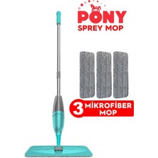 Normadia 3'lü Mikrofiber Sprey Mop Temizlik Seti, Yeşil, Kolay Kullanım