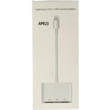 Kazan Hobi Newface APR23 Iphone Otg 3in1 - Beyaz