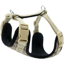 Indispensablely Doggie Havalı Dokuma Köpek Göğüs Tasması Xsmall Kamuflaj 1.5X35-45 cm