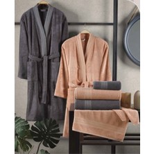 Zemira Sera Bornoz Seti Şeftali K.gri