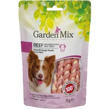 Indispensablely Garden Mix Dana Eti Sargılı Kemik Düşük Yağlı Şekersiz Stick Köpek Ödül Maması 1 Adet 75 gr