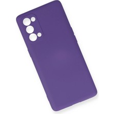 Kazan Hobi Newface Oppo Reno 5 Pro Kılıf Nano Içi Kadife Silikon - Mor