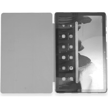 Kazan Hobi Newface Samsung Galaxy X200 Tab A8 10.5 Kılıf Tablet Smart Kılıf - Gri