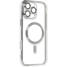 Kazan Hobi Newface iPhone 16 Pro Kılıf Kross Magneticsafe Kapak - Gümüş