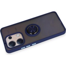 Kazan Hobi Newface Xiaomi Redmi Note 13 4g Kılıf Montreal Yüzüklü Silikon Kapak - Lacivert