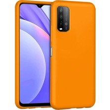 Kazan Hobi Newface Xiaomi Redmi 9t Kılıf Nano Içi Kadife Silikon - Turuncu