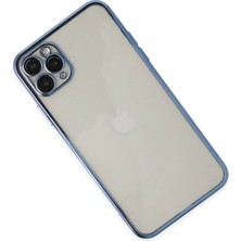 Kazan Hobi Newface iPhone 11 Pro Kılıf Razer Lensli Silikon - Açık Mavi