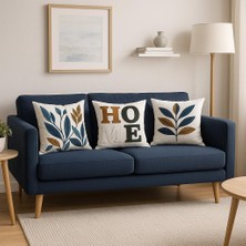 Ber-Tun Tekstil Kırlent Kılıfı 3'lü Takım