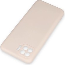 Kazan Hobi Newface Oppo Reno 4 Lite Kılıf Nano Içi Kadife Silikon - Pudra