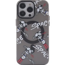 Kazan Hobi Newface iPhone 12 Pro Max Kılıf Apollo Magneticsafe Desenli Kapak - Apollo Siyah - 3