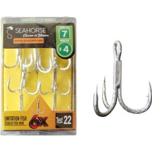 Sea Horse Diamond Scaled Sharp Hook Oty:7 No:4