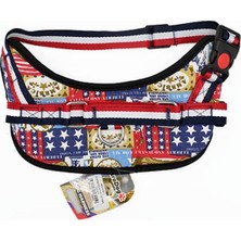 Indispensablely Euro Dog Desenli Fular Tipi Köpek Göğüs Tasması Xlarge