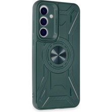 Kazan Hobi Newface Samsung Galaxy A35 5g Kılıf Lincoln Silikon - Koyu Yeşil