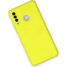 Kazan Hobi Newface Huawei P30 Lite Kılıf Nano Içi Kadife Silikon - Sarı