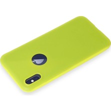 Kazan Hobi Newface iPhone x Kılıf First Silikon - Parlak Sarı