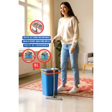 Normadia Pratik 9 Lt Açılır Kapanır Mop Seti, 360° Döner Başlıklı, Kompakt Temizlik Seti