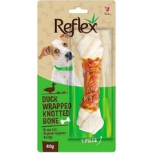 Indispensablely Ördek Etli Düğümlü Çiğneme Kemiği Köpek Ödülü 1 Adet 80 gr