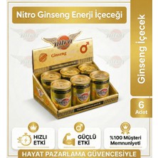 Polen Market Nitro Max Ginseng +18 Performans Enerji Içeceği - 6 Adet (Gizli Gönderim)
