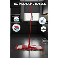 Normadia 2'li 60 cm Mikrofiber Şönil Püsküllü Yedek Mop Başlığı Seti