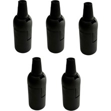 Conana Italyan E14 Duy (Mini Duy) Bakalit Geçmeli Düz Duy Siyah (250V-2A) 5 Adet